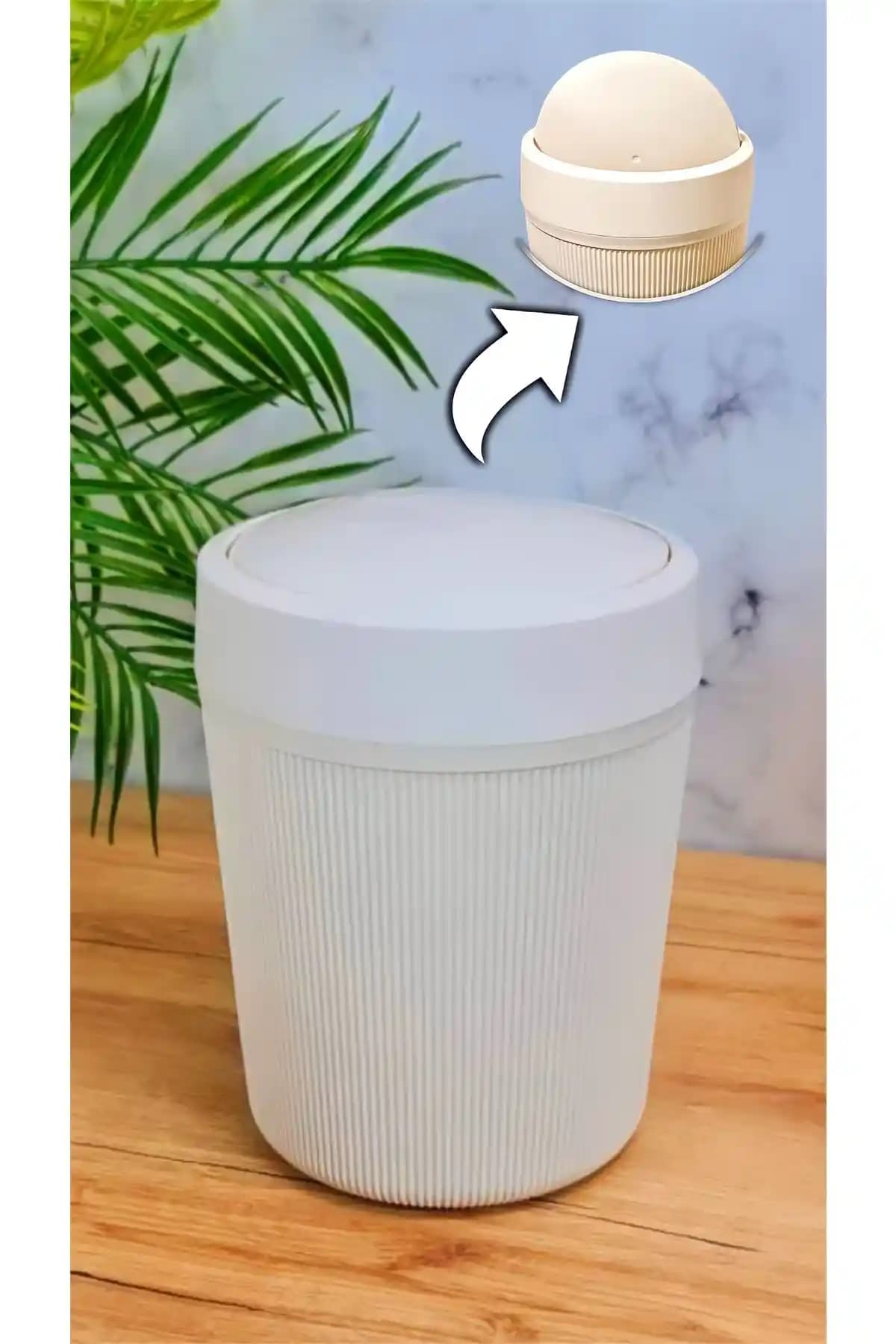 Bazaragel 4.2 Lt Akrilik Çöp Kovası Modern ve Dayanıklı Mutfak Çözümü