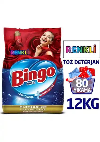 Bingo Matik 6 kg Renkli Toz Çamaşır Deterjanı: Renkleri Koruyan ve Derinlemesine Temizleme Sağlayan Ürün