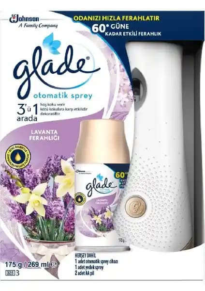 Glade Otomatik Sprey Sistemi Lavanta Kokusu ile Modern ve Pratik Ferahlatıcı Çözüm