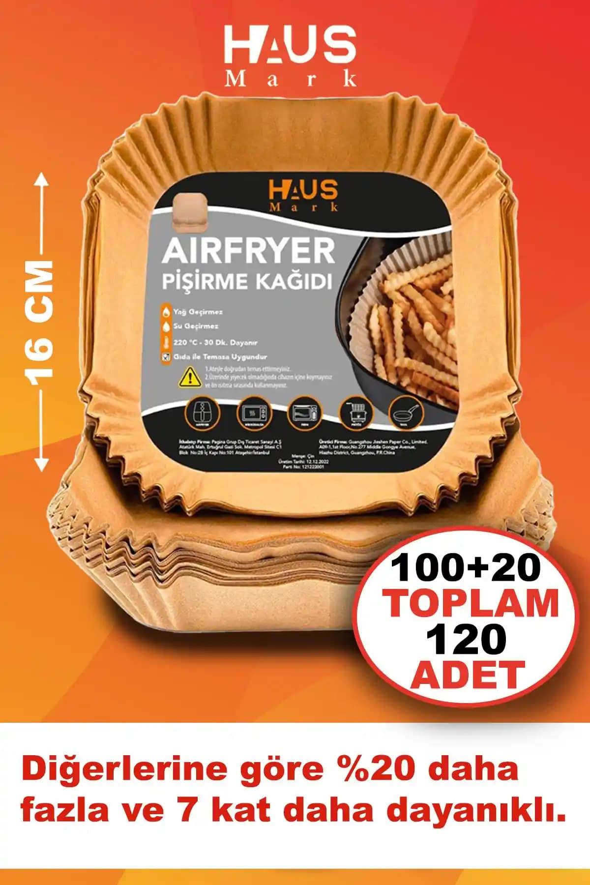 HAUSMARK Airfryer Pişirme Kağıdı ile Sağlıklı ve Pratik Mutfak Deneyimi