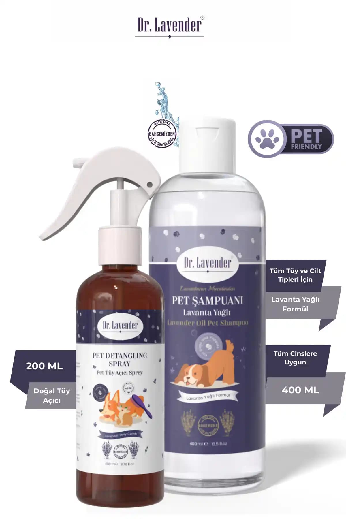 Köpek Bakımında Doğal ve Etkili Çözüm: Lavanta Yağlı Şampuan ve Tüy Açıcı Sprey