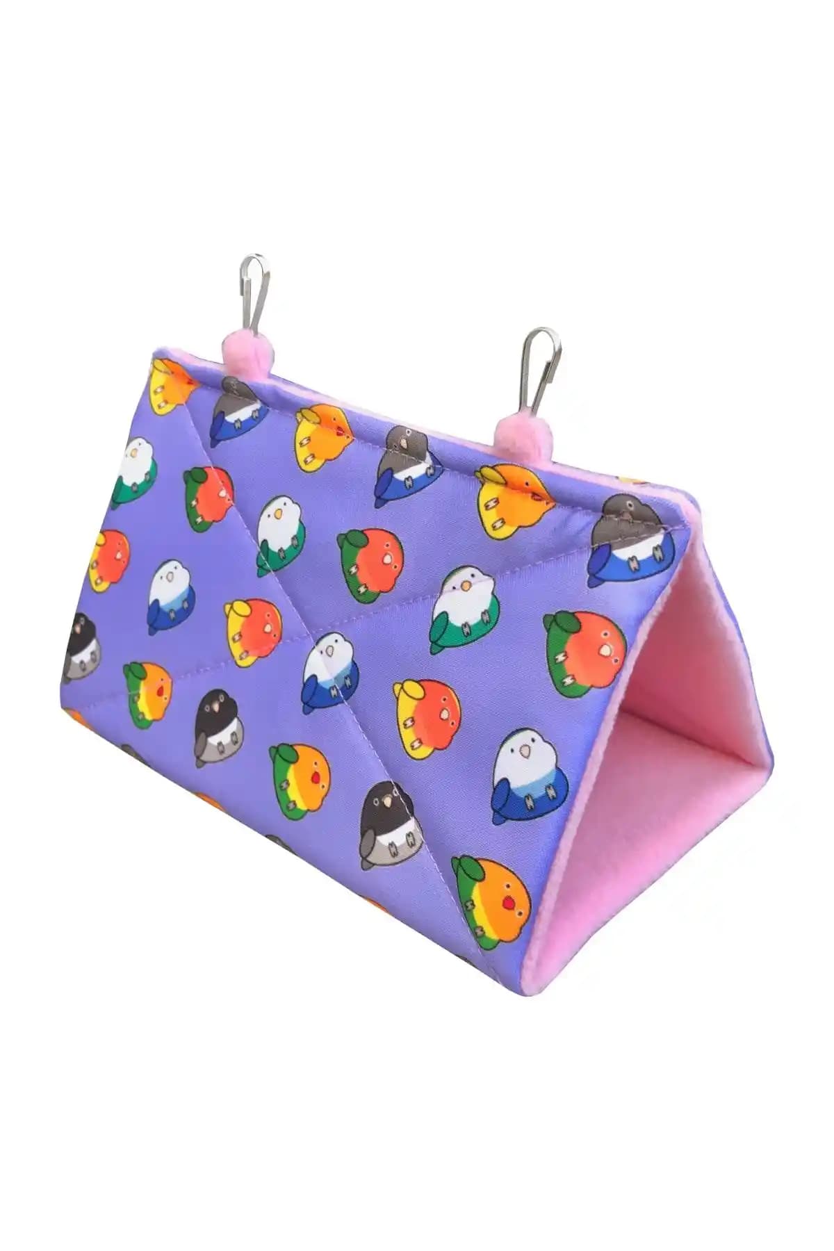 Kuşarkadaşım Sevda/Cennet Papağanı Uyku Hamağı Çadırı Renkli ve Konforlu Uyku Alanı