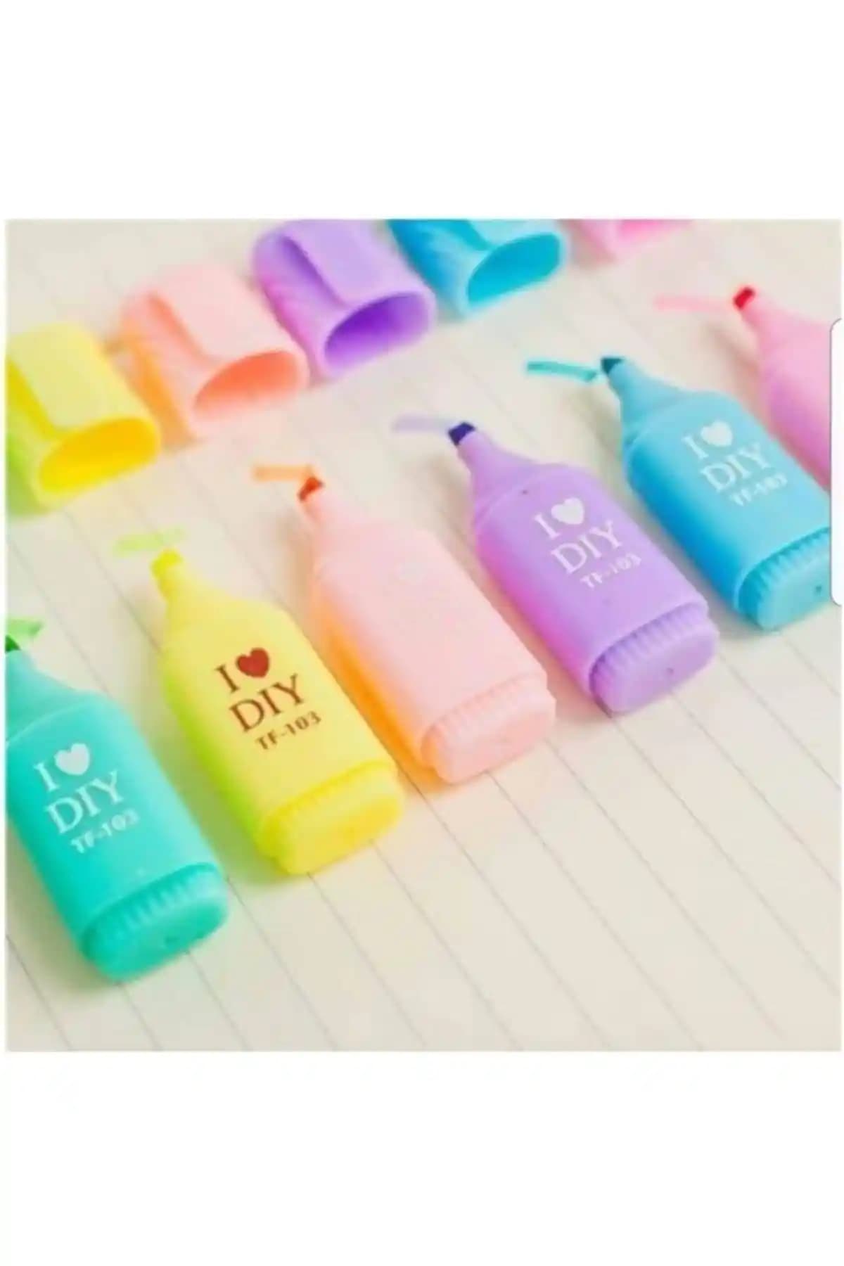 LEGO Linea Mini Fosforlu Kalem Seti: Pastel Renklerle Çocuklar İçin Yaratıcı Yazı Araçları