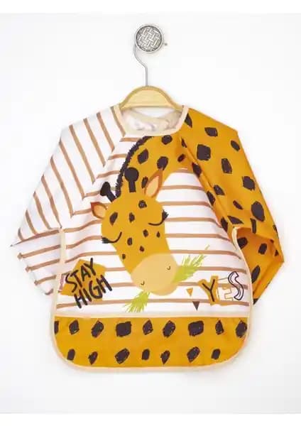 Madebyalm Sıvı Geçirmez Mama Önlüğü Ayıcık Modeli Çocuklar İçin Güvenli ve Pratik Koruma