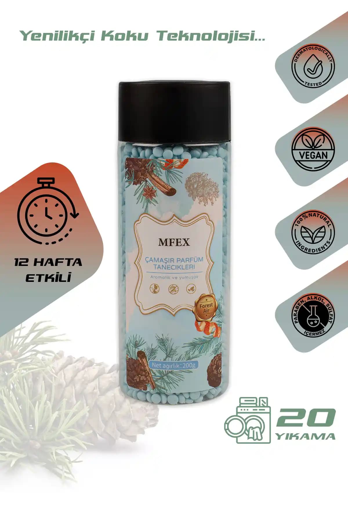 MFEX Çamaşır Parfümü ve Yıkama Granül Forest: Organik ve Güvenli Temizlik Çözümü