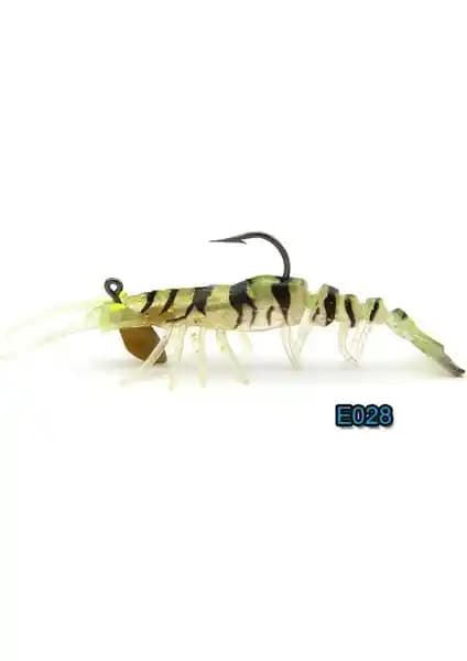 Pandora Caridina Silikon Karides Yemi 7,6 cm ve 6,5 gram ile Balık ve Karides Beslenmesinde Kullanılır