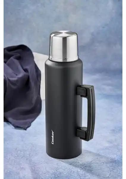 Paslanmaz Çelik 1.5 Lt Kulplu Termos Dayanıklılık ve Fonksiyonellik Bir Arada