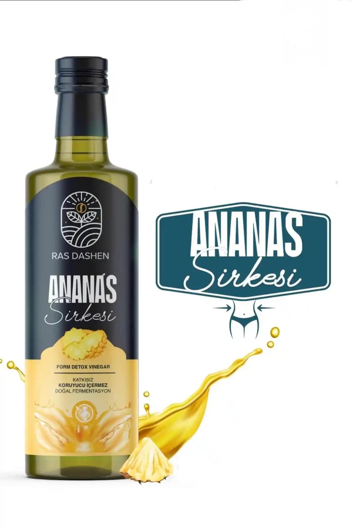 RAS DASHEN Yüksek Kalite Ananas Sirkesi: Sağlıklı Yaşam ve Güzellik İçin Doğal Destek