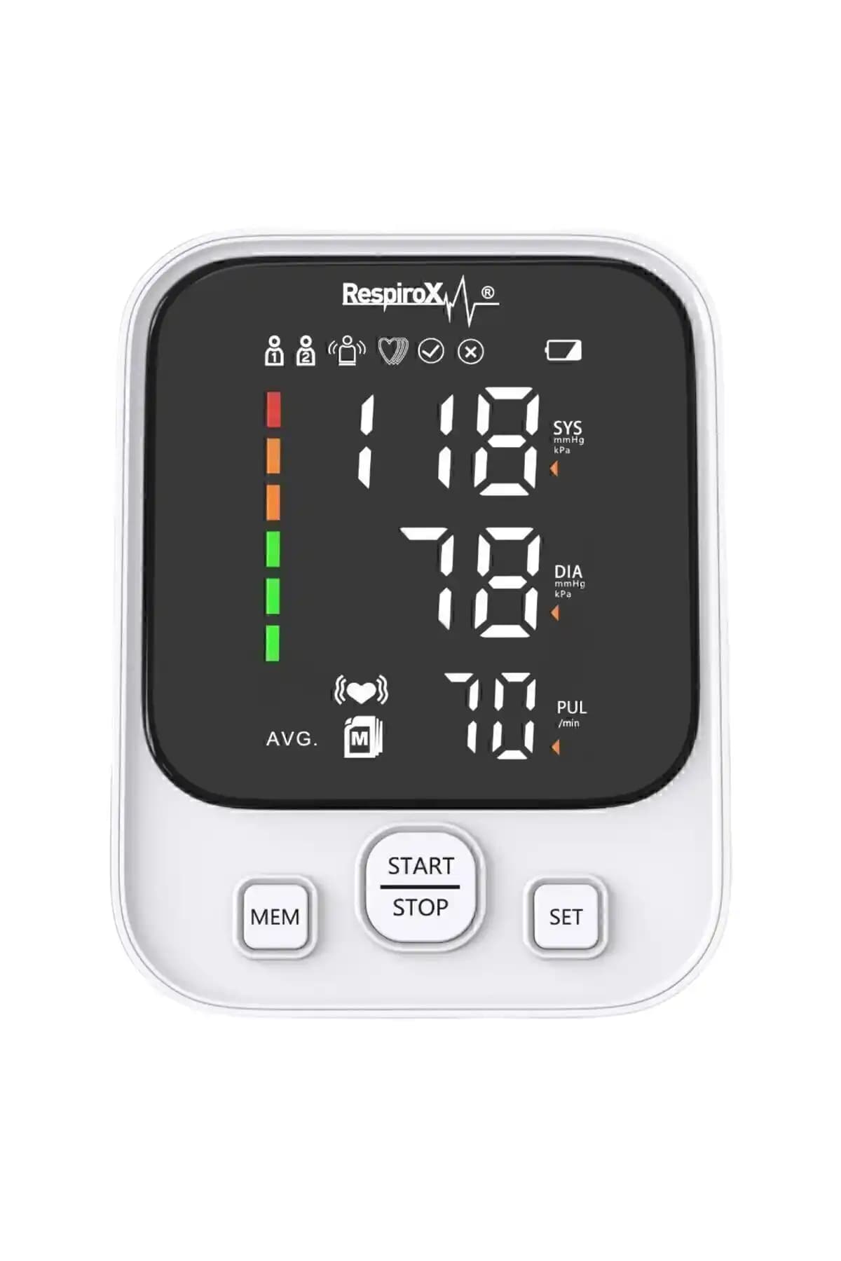 Respirox Axd-809 Türkçe Konuşan Dijital Tansiyon Ölçüm Cihazı Geniş Ekran ve Otomatik İşlevler