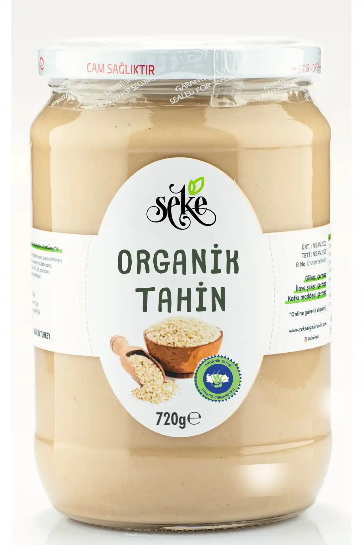SEKE Organik Kepeksiz Tahin: Doğal ve Hafif Lezzet Alternatifi 720g