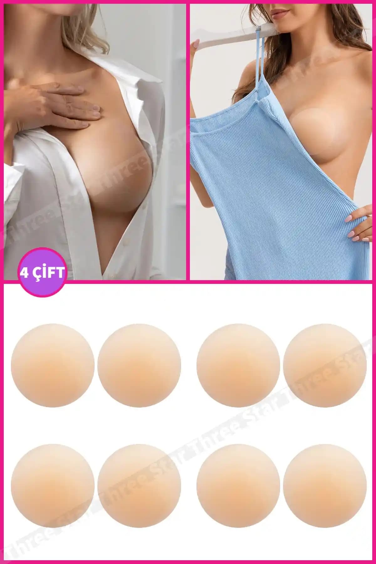 Three Star 4 Çift Silikon Göğüs Ucu Gizleyici ve Kapatıcı İnceleme ve Kullanım Rehberi