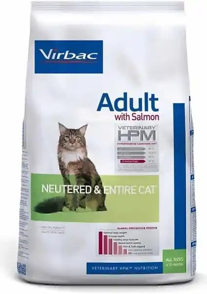 Virbac Adult Cat Salmon Neutered & Entire 7 kg Kedi Maması Sağlıklı ve Dengeli Beslenme İçin
