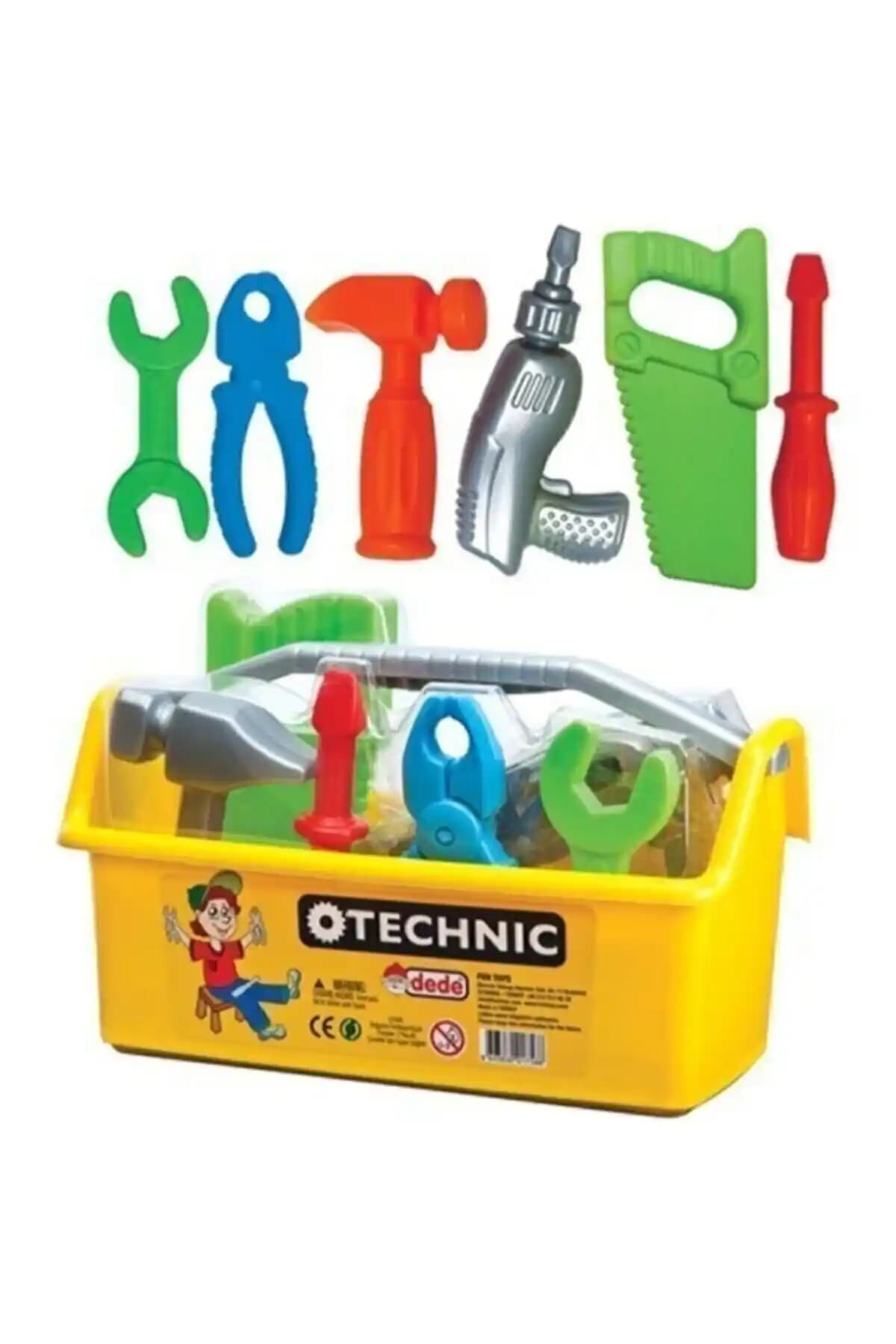 Dede Oyuncak Dede Teknik Tamir Çantası Çocuklar İçin Eğitici ve Yaratıcı Oyun Seti