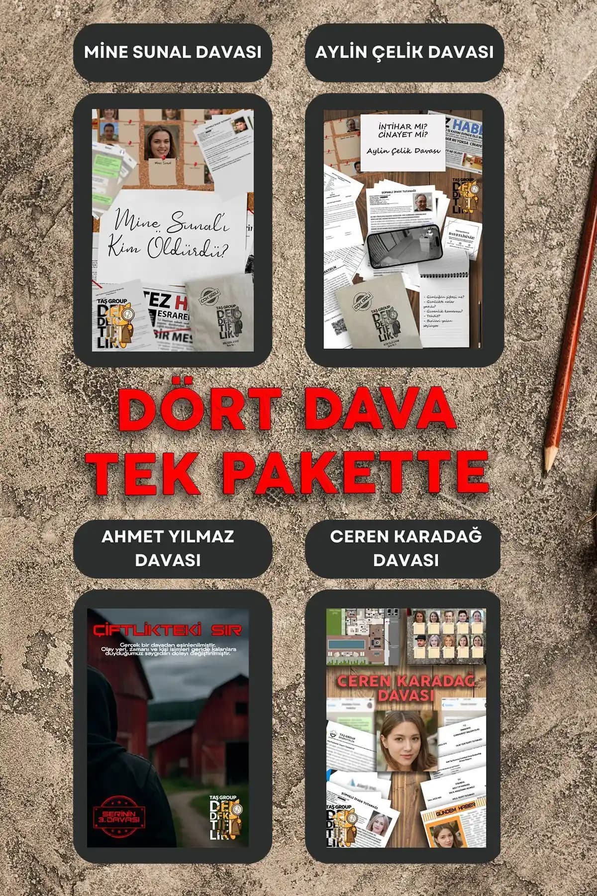 Genel Markalar Dedektiflik Oyunu: Türkçe Çözülmesi Gereken Cinayet Vakaları