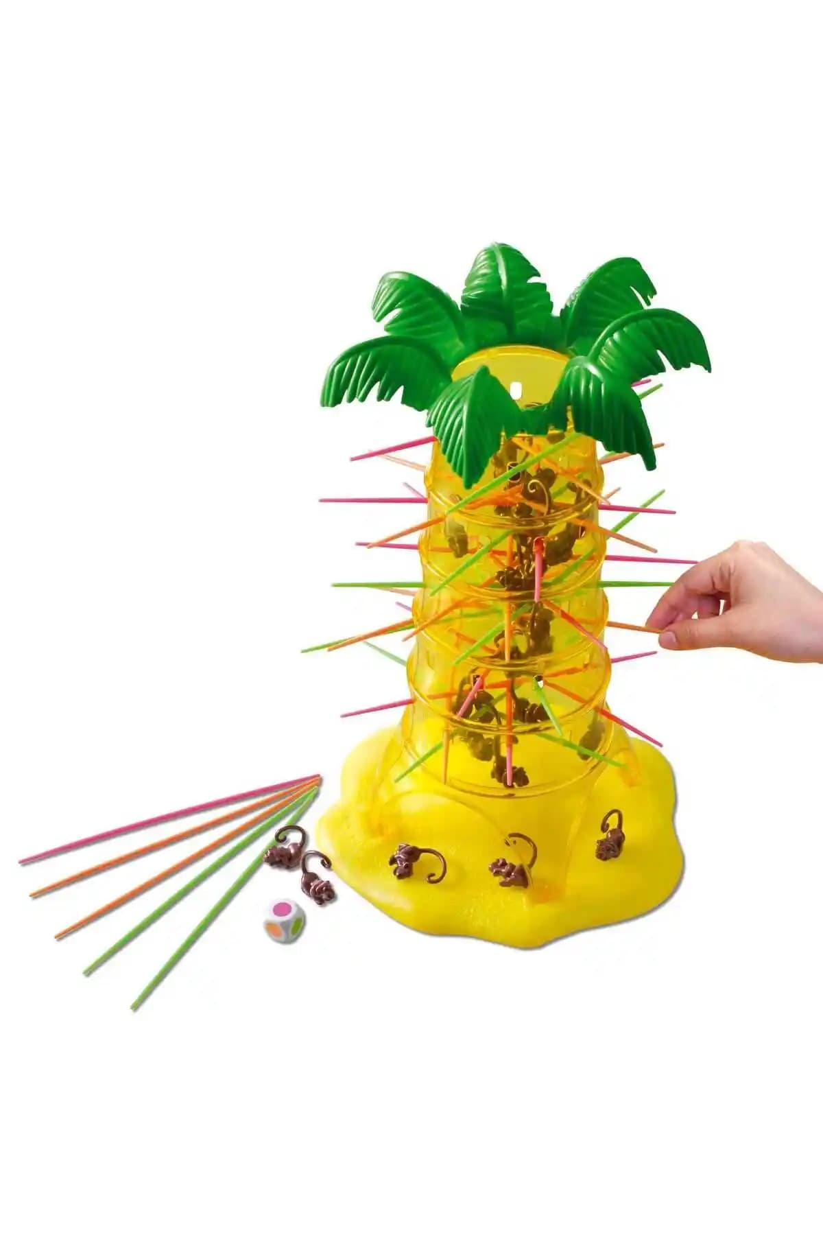 Mattel Tumblin' Monkeys Kutu Oyunu Çocuklar İçin Eğlenceli Zeka ve Beceri Geliştirici Oyun