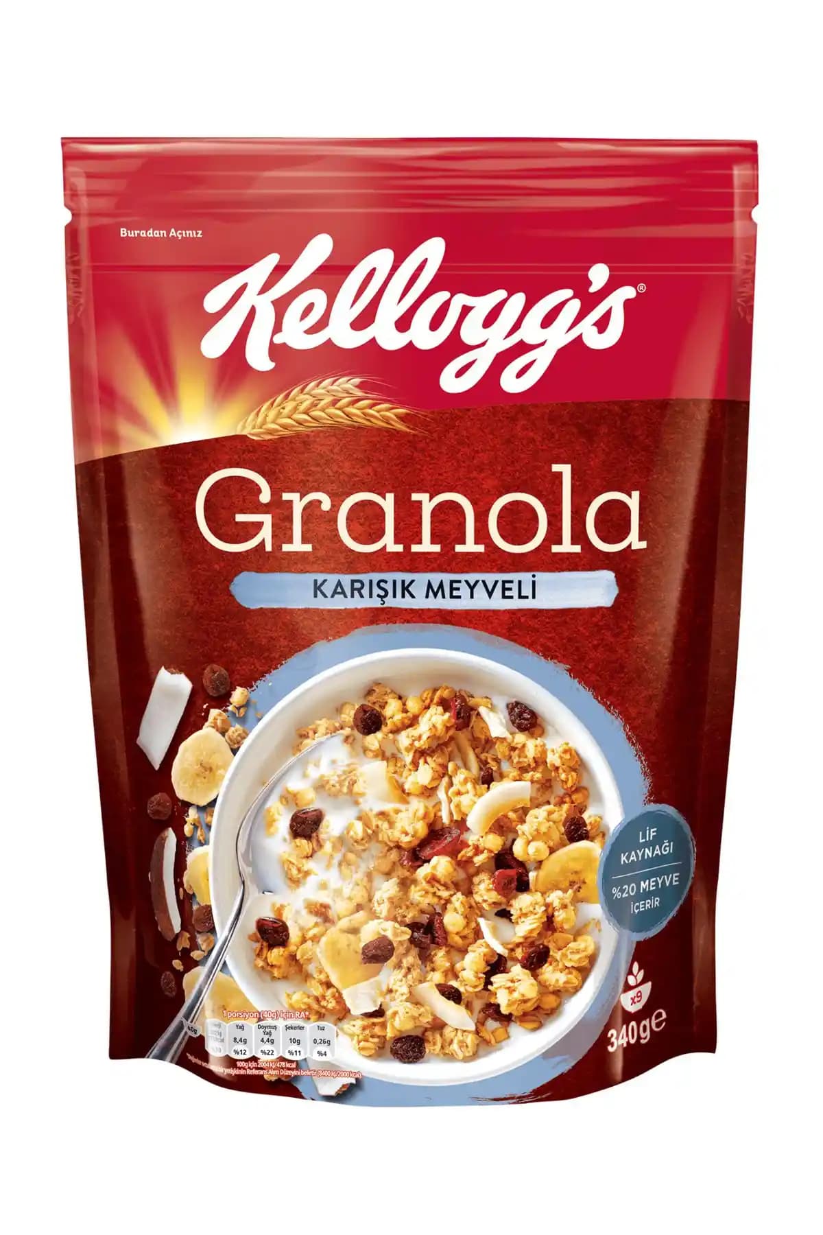 2025'te Kahvaltınızı Değiştirecek: Kellogg's Karışık Meyveli Granola