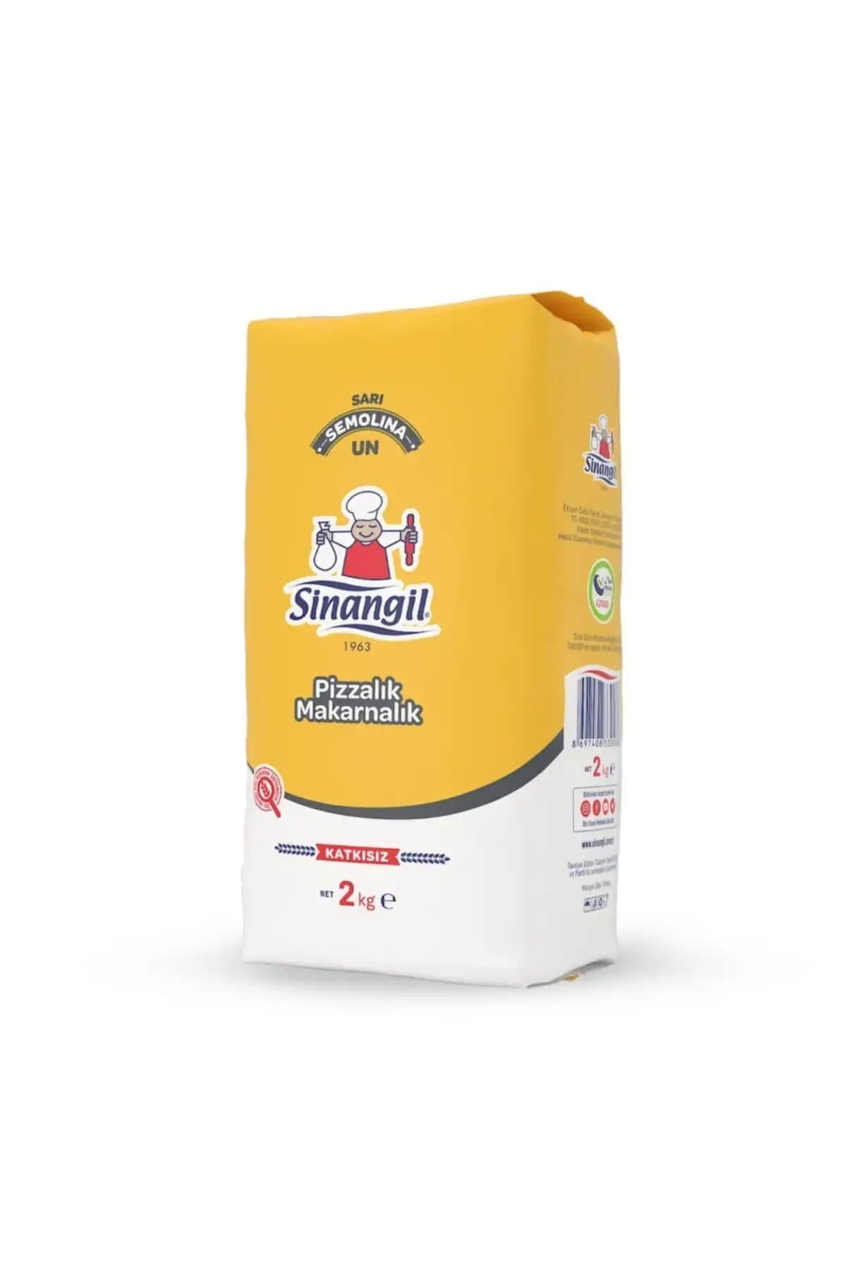 Sinangil Sarı Semolina Un 2kg: Yüksek Kalite ve Kolay Kullanım İçin Uygun Un