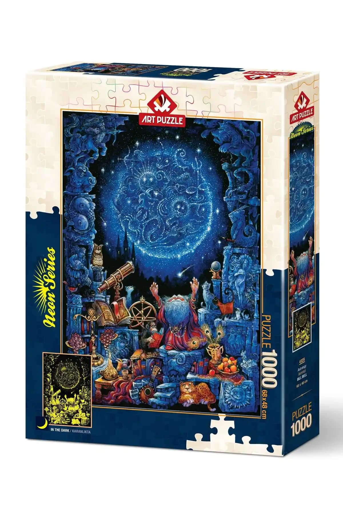 Astroloji Neon Puzzle 1000 Parça ile Modern Dekorasyon ve Eğlence Deneyimi