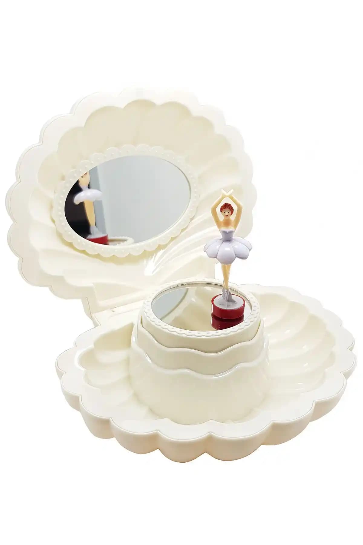 Chavin Hareketli Balerinli Istiridye Takı ve Müzik Kutusu: Zarif ve Huzur Veren Dekoratif Parça