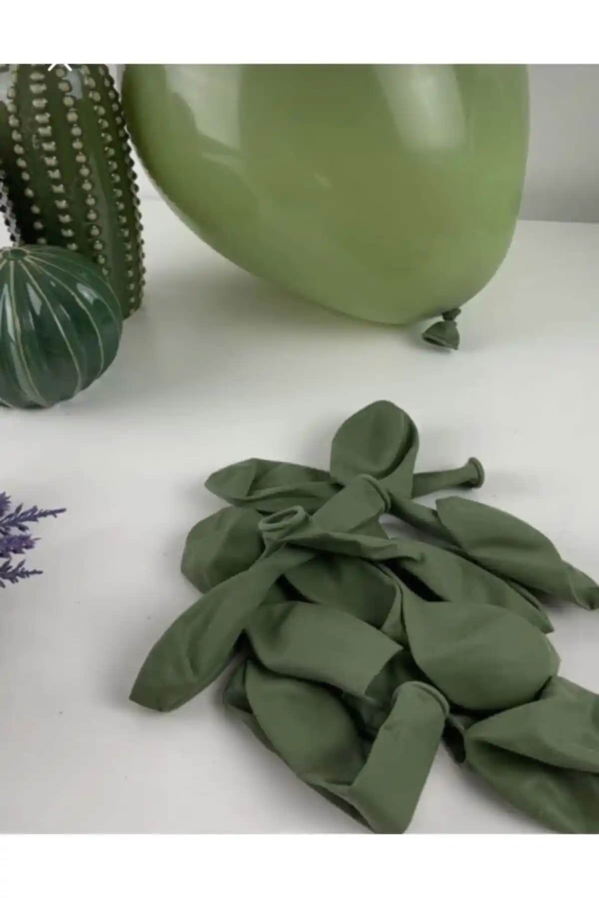 Deniz Party Store Retro Okaliptüs Pastel Latex Balonları ile Şık ve Renkli Kutlamalar