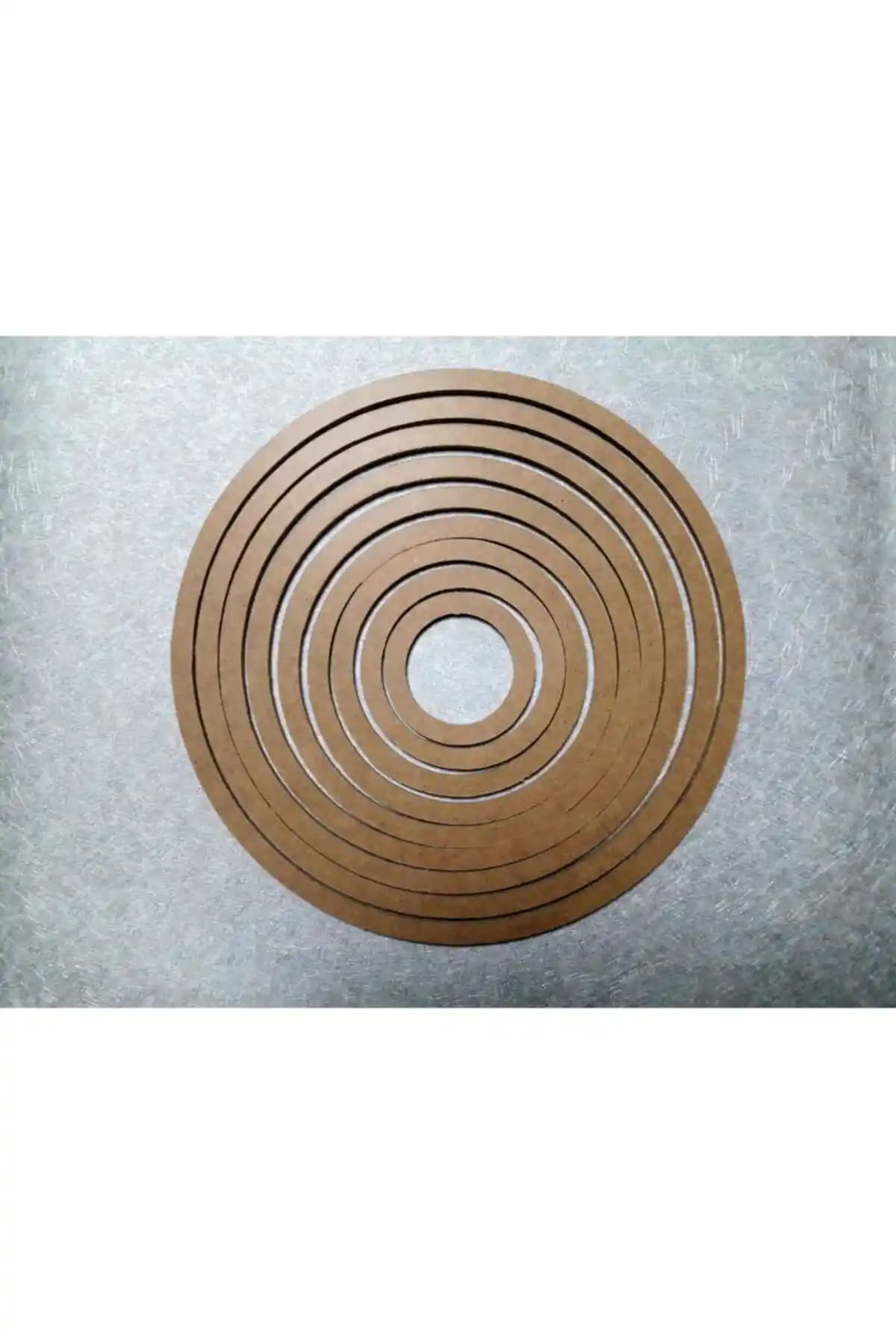 DMahşap 9'lu Vidasız Ahşap Kasnaklar Seti Estetik ve Çok Amaçlı Kullanım İçin Uygun