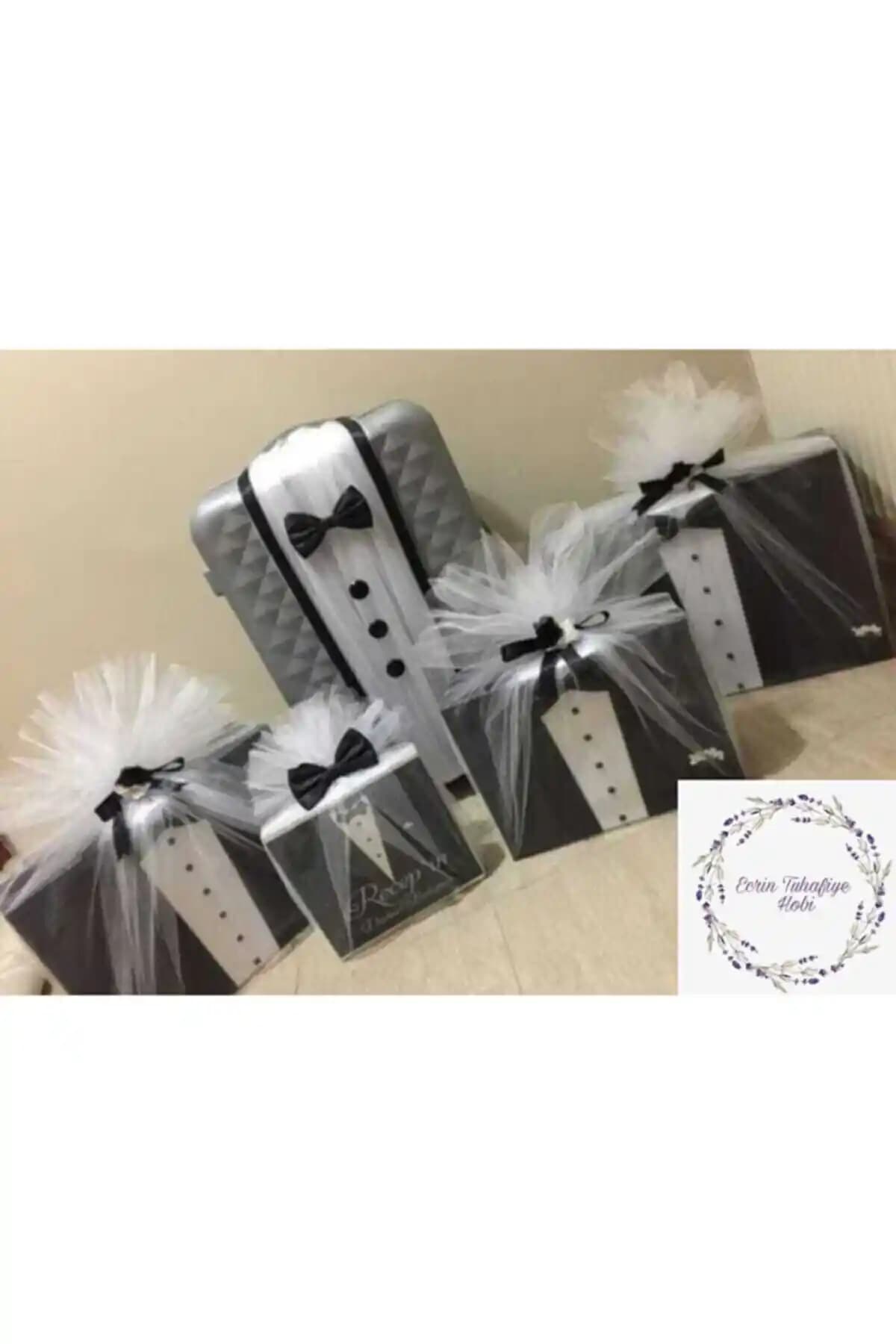 Ecrin Tuhafiye Damat Bohça Süsleme Seti Şık ve Pratik Çözüm İle Dekorasyon