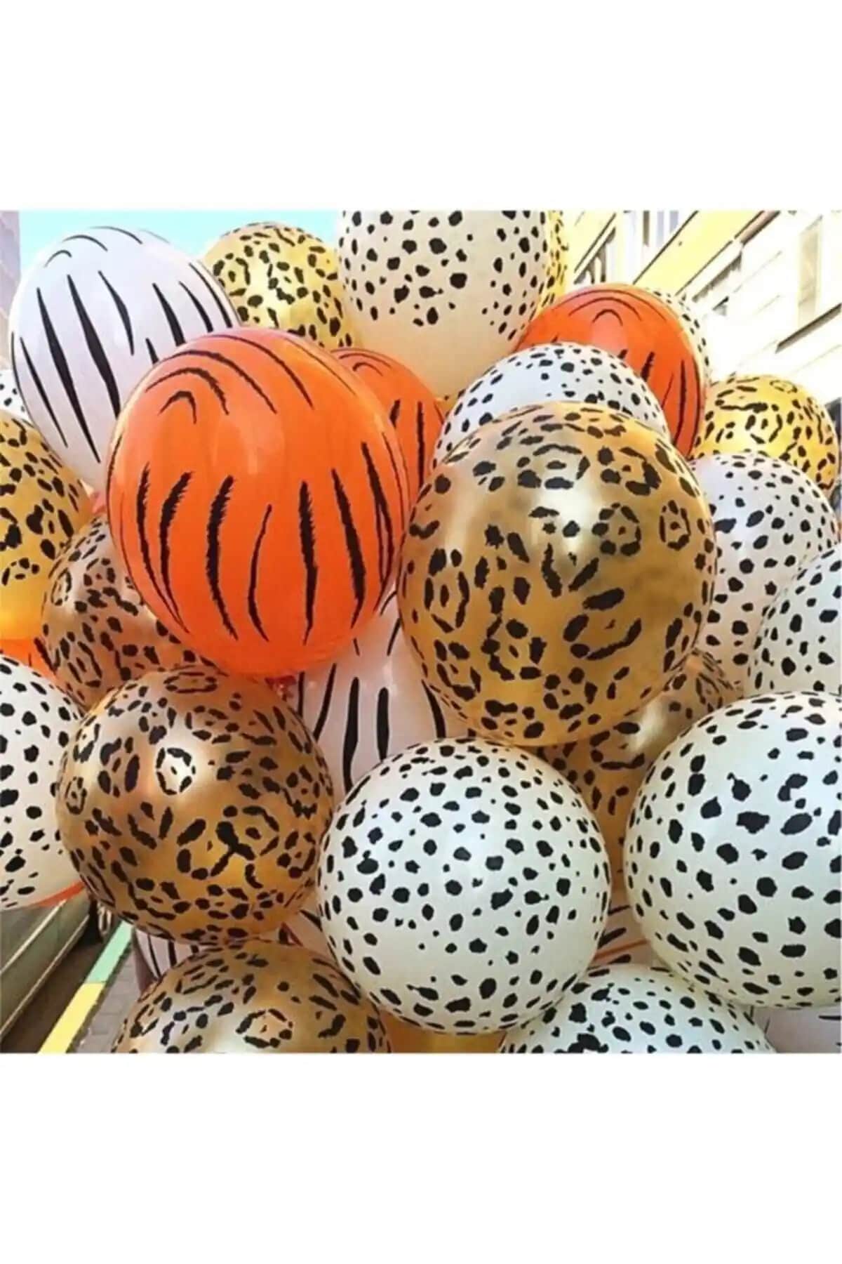 Kalisan Safari Temalı 12 İnç Balonlar ile Partilerinize Renk ve Eğlence Katın