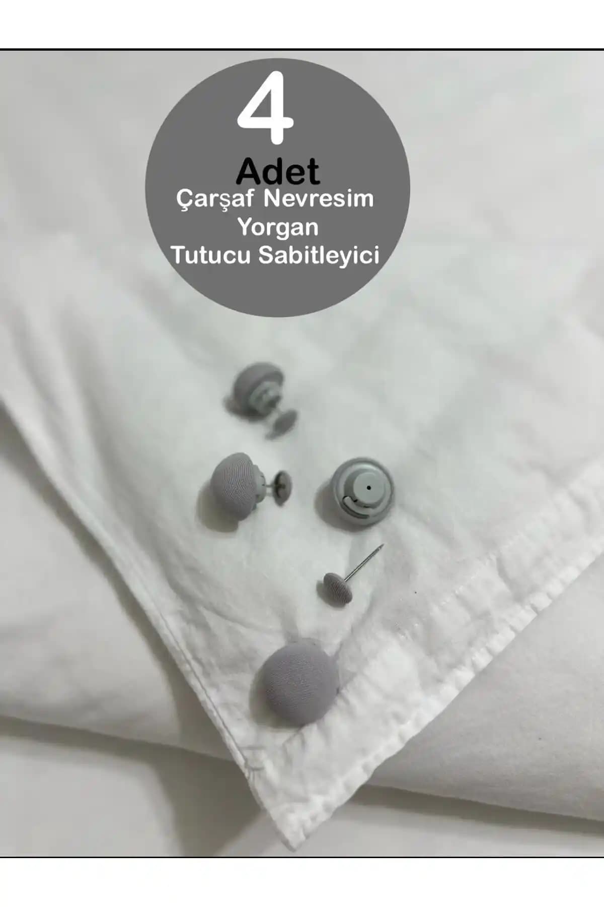 Küçük EW Yorgan ve Çarşaf Sabitleyici Klips Seti - Dayanıklı ve Estetik Yatak Düzenleme Çözümü
