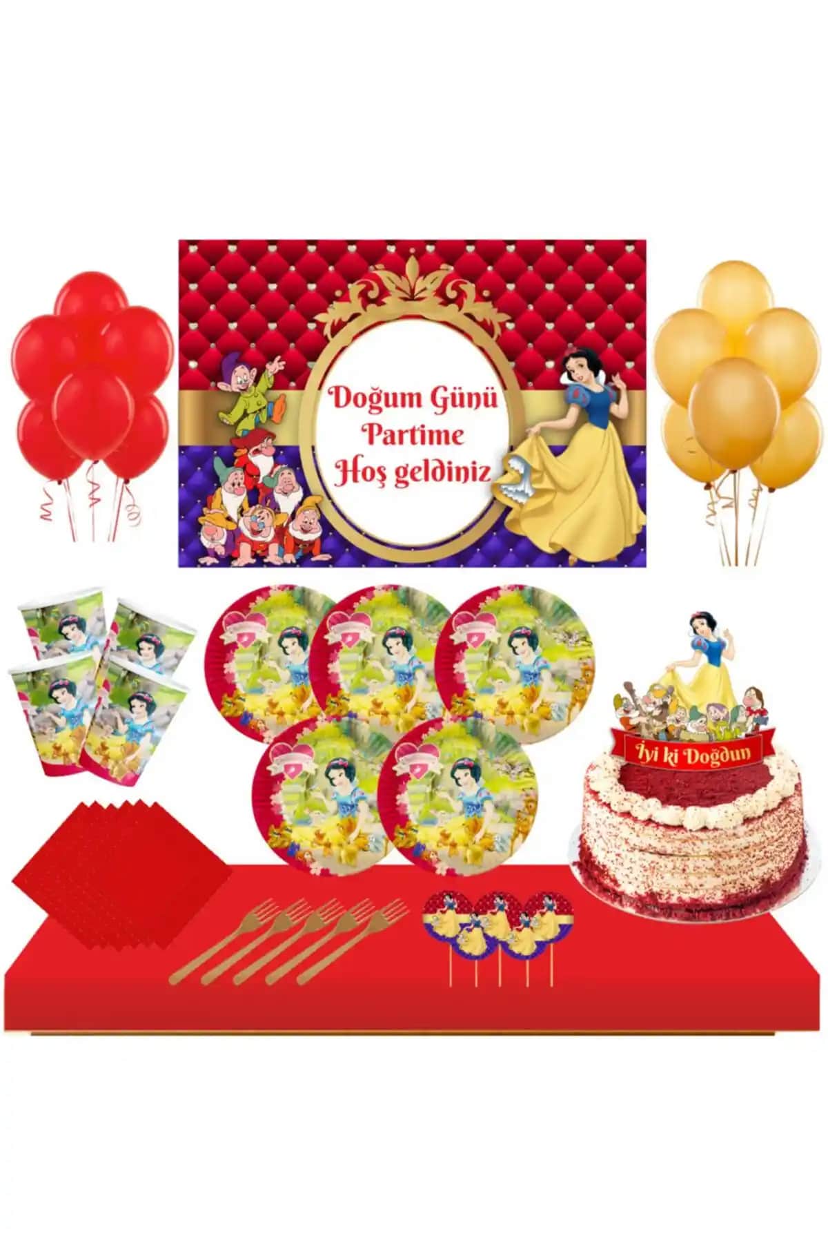 Masal Şekerleme Pamuk Prenses Doğum Günü Setleri Karşılaştırması 8 ve 16 Kişilik Seçenekler