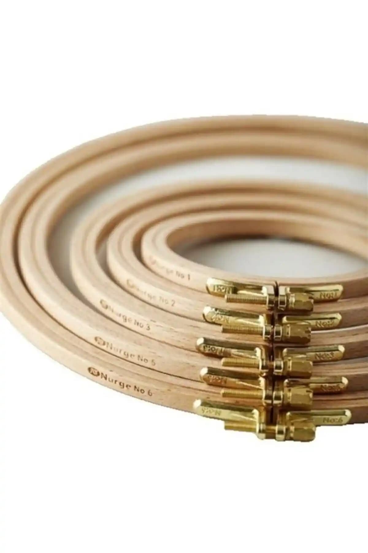 Nurge Ahşap Vidalı Kasnak No:4 18cm Dayanıklı ve Çok Amaçlı Kullanım İçin