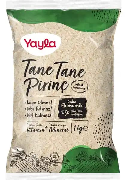 Yayla Tane Tane Pirinç 1 kg ve 5 kg Çuval Karşılaştırması