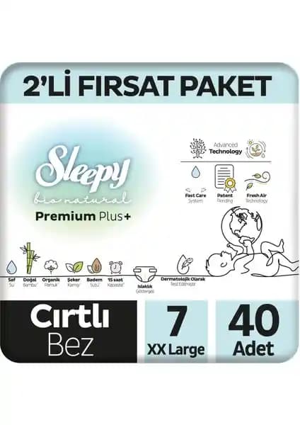 Sleepy Bio Natural Premium Plus Bebek Bezleri Karşılaştırması 7 ve 2 Numara Modelleri