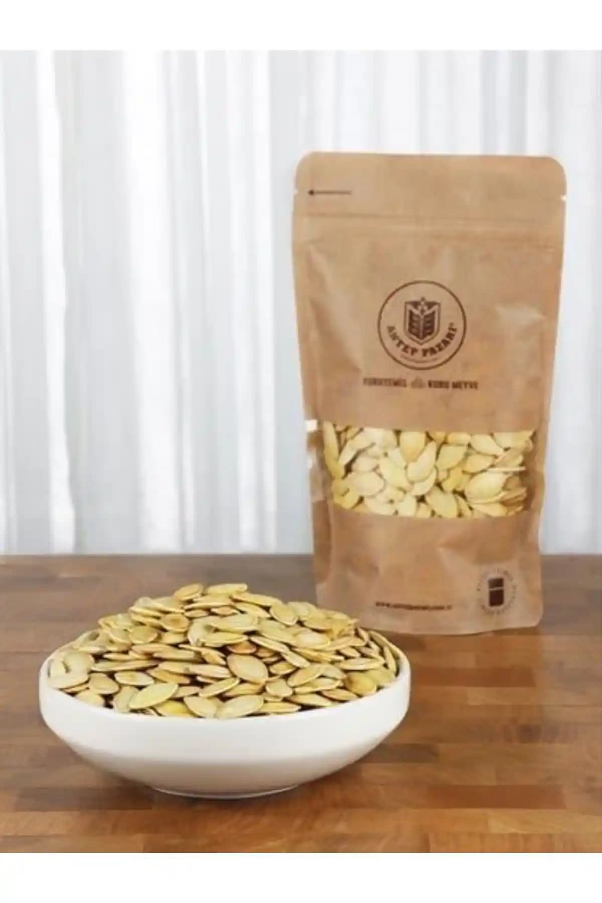 Antep Pazarı Tuzsuz Kavrulmuş Kabak Çekirdeği 200 Gram Doğal ve Sağlıklı Atıştırmalık