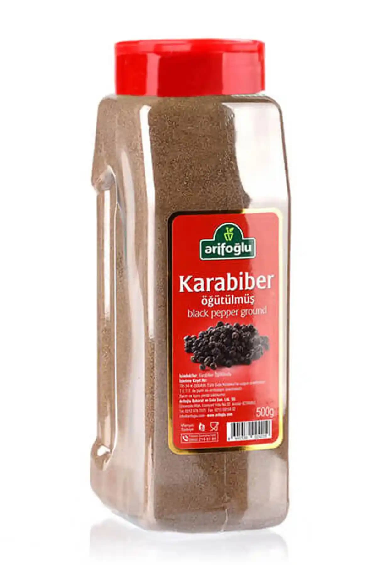Arifoğlu Öğütülmüş Karabiber 500g: Mutfaklar İçin Kaliteli ve Aromatik Baharat