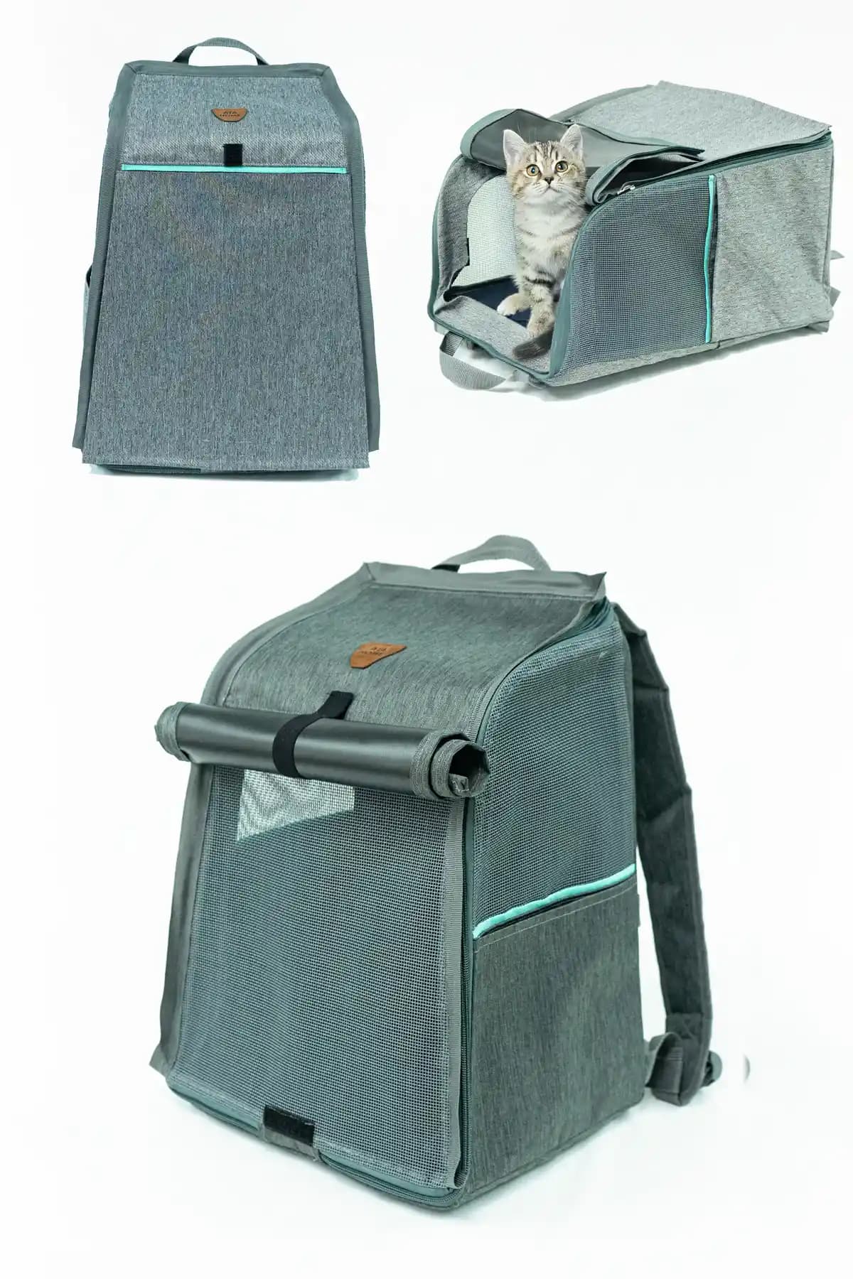 ATA HOME Lumi Yıkanabilir Evcil Hayvan Sırt Çantası Güvenli ve Konforlu Taşıma Çözümü