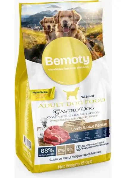 Bemoty Kuzulu Pirinçli Yetişkin Köpek Maması 15 kg Sağlıklı ve Dengeli Beslenme Seçeneği