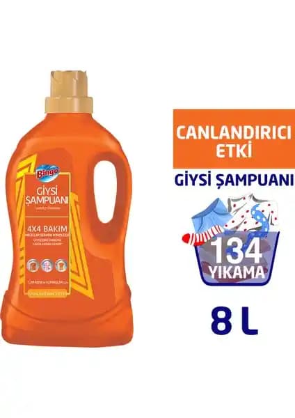 Bingo Giysi Şampuanı Canlandırıcı Etki ile Kıyafetlerinizi Yeniden Canlandırır ve Uzun Ömürlü Kılar