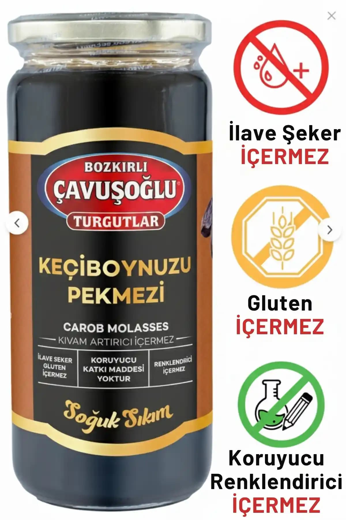 Bozkırlı Çavuşoğlu Soğuk Sıkım Keçiboynuzu Pekmezi Sağlıklı ve Doğal Bir Tatlı Seçeneği