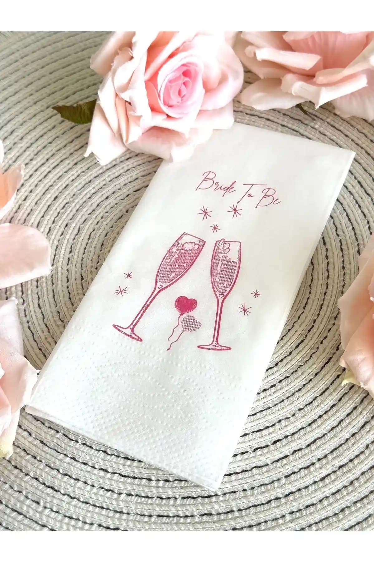 Bride To Be Temalı Şık ve Dayanıklı Parti Peçeteleri 20'li Paketler