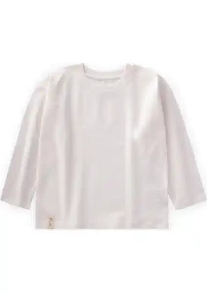 Cigit Mevsimlik Basic T-Shirt 2-10 Yaş Beyaz Çocuklar İçin Rahat ve Şık Giyim Seçeneği