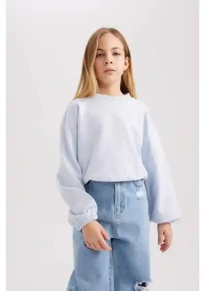 DeFacto Kız Çocuk Bisiklet Yaka Düz Sweatshirt İnceleme ve Kullanım Tavsiyeleri