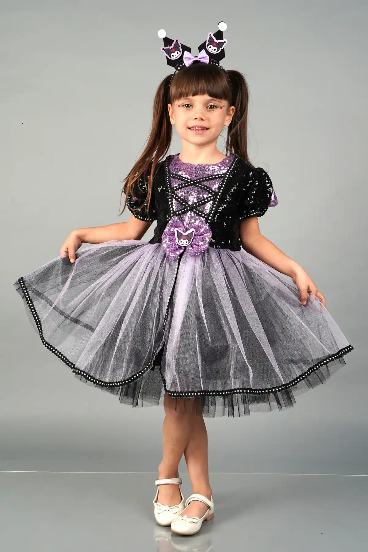 Delfini Kids Kuromi Temalı Doğum Günü Kıyafeti Çocuklar İçin Şık ve Rahat Tasarım