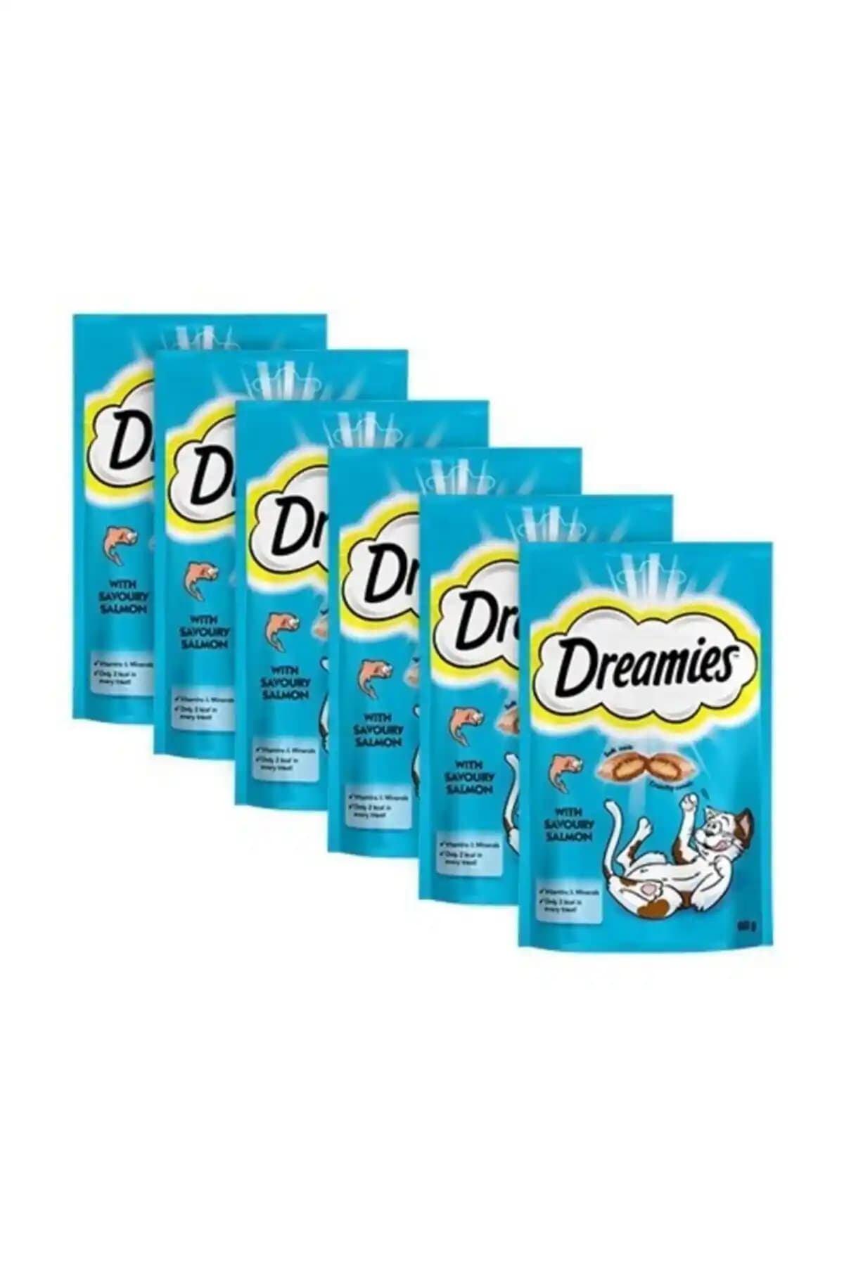 Dreamies Neo Pet Market Somonlu Pouch: Yetişkin ve yavru kediler için sağlıklı ödül seçeneği