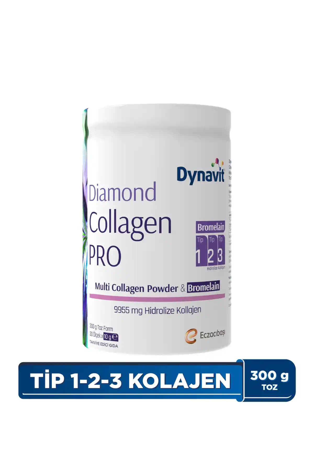 Dynavit Multi Collagen ve Bromelain ile Cilt ve Eklem Sağlığını Destekleyen Takviye Ürünü
