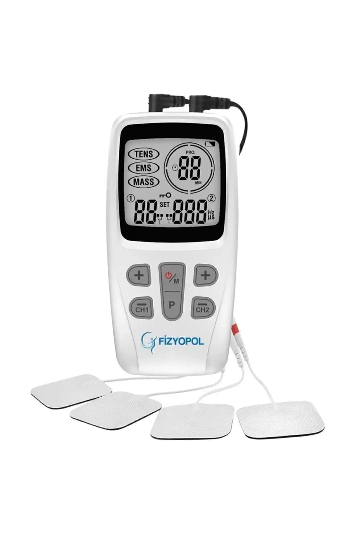 Fizyopol 2 Kanallı Dijital Tens Ems Masaj Cihazı 3'ü Bir Arada Çok Fonksiyonlu Sağlık Ürünü
