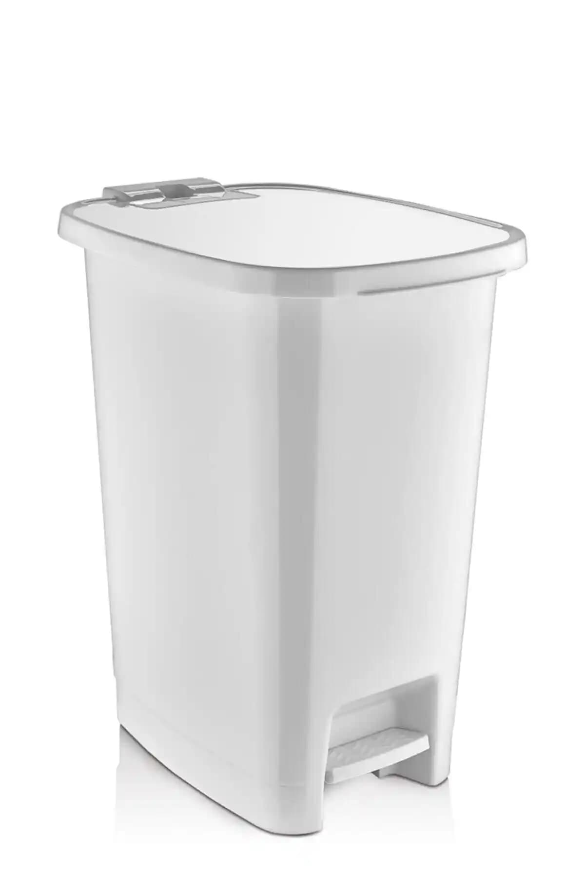 Genel Markalar Beyaz Slim Pedallı Çöp Kutusu: Estetik ve İşlevselliğin Birleşimi