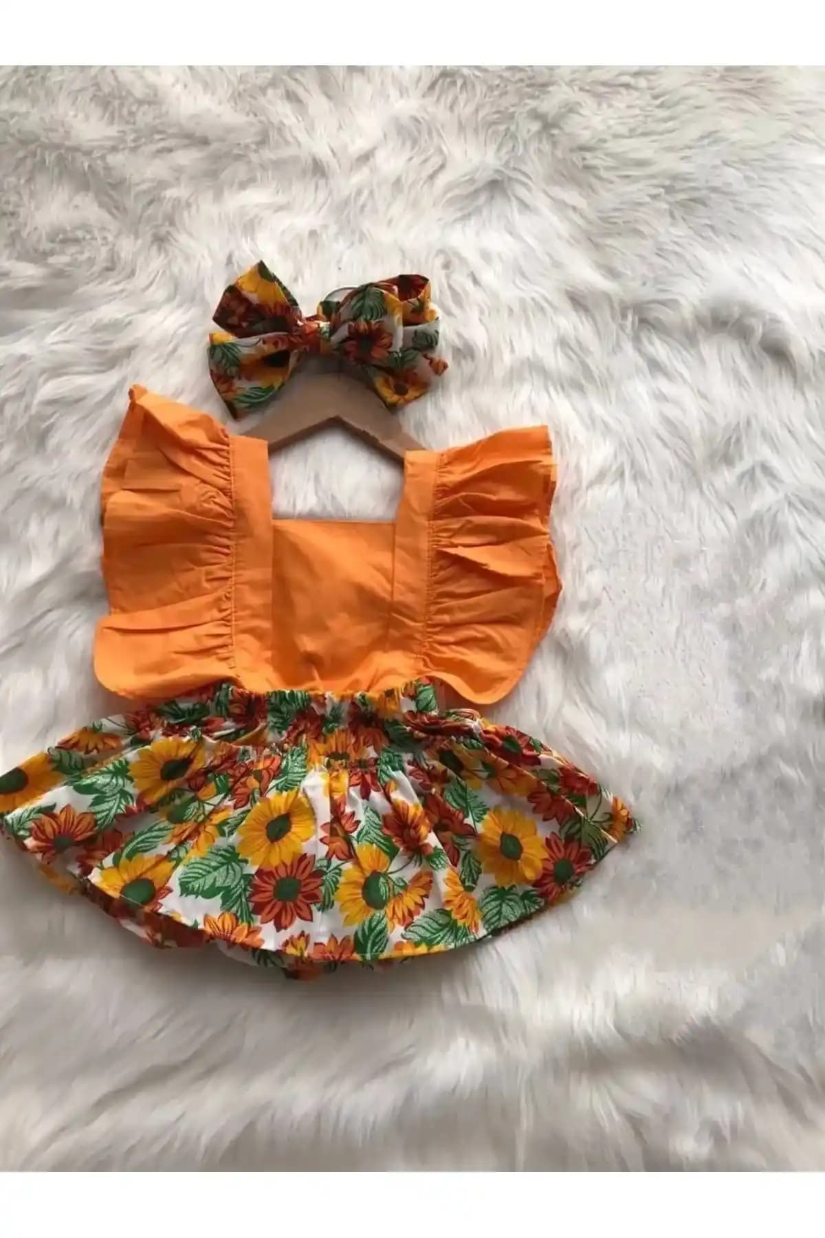 Genel Markalar Mandalina Baskılı Bebek Takımı Konfor ve Şıklık Sunar