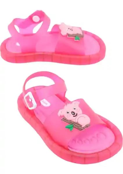 Gezer kız çocuk yazlık suni deri ışıklı rahat tabanlı sandaletler 75-90 karakter