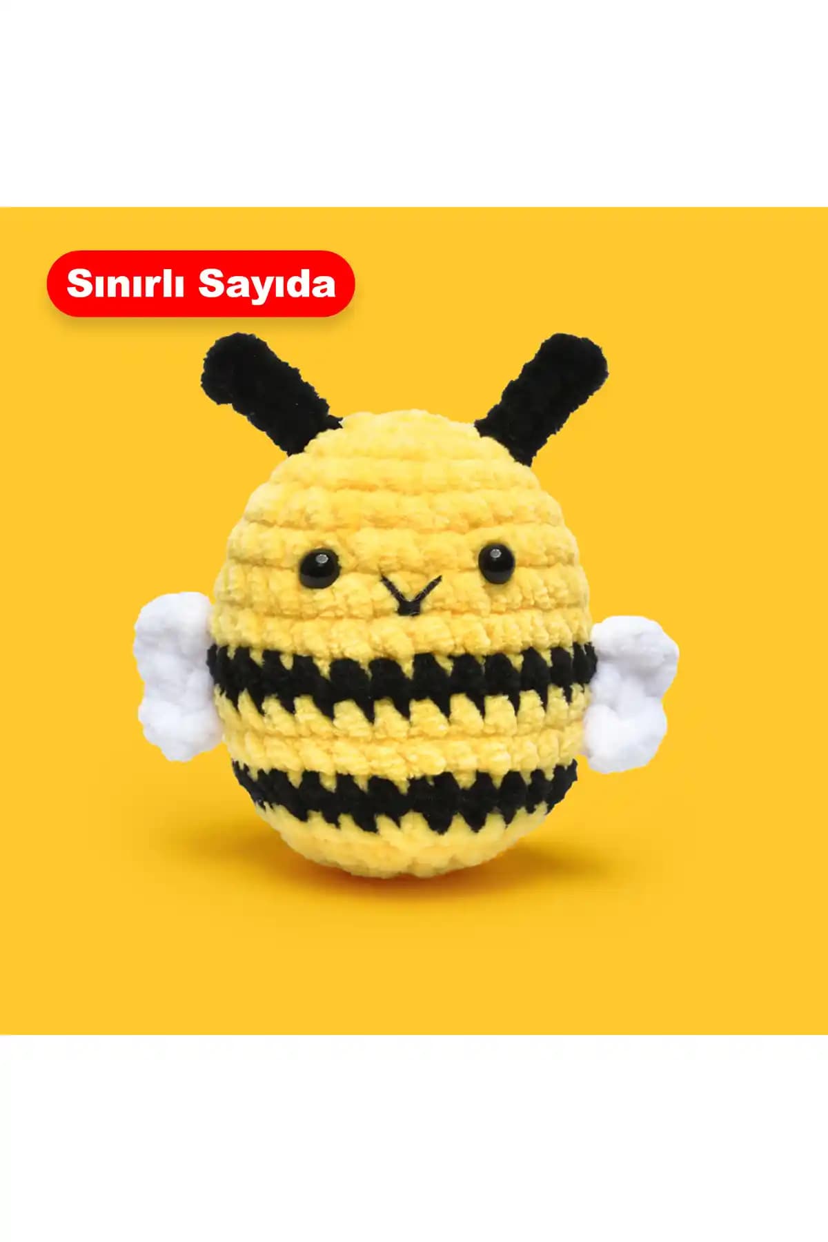 Gookie Amigurumi Arı Tığ Kiti: Çocuklar İçin Eğlenceli ve Öğretici El İşi Seti