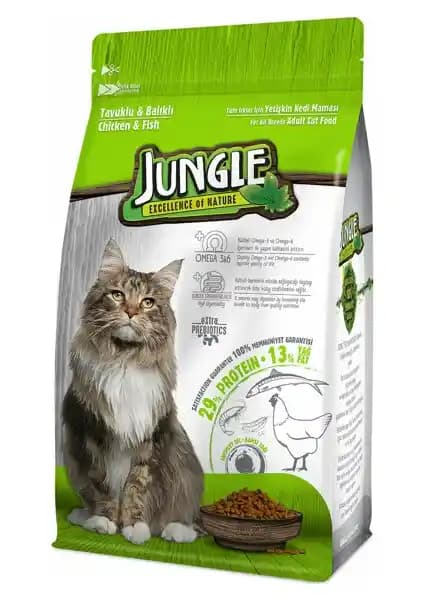 Jungle Tavuklu ve Balıklı Kedi Maması: Sağlıklı ve Dengeli Beslenme İçin Uygun Seçenek